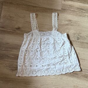 🚫SOLD🚫Zara Cream Lace Tank Top